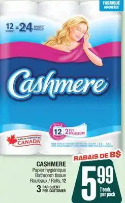 Jean Coutu CASHMERE Bathroom tissue offer