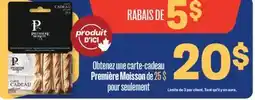 Jean Coutu carte-cadeau Première Moisson offer