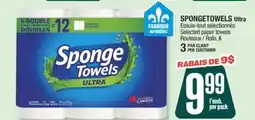 Jean Coutu SPONGETOWELS Ultra Selected paper towels offer
