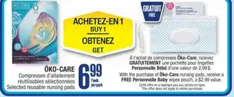 Jean Coutu ÖKO-CARE Selected reusable nursing pads offer