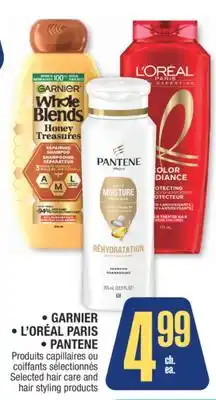 Jean Coutu GARNIER, L'ORÉAL PARIS, PANTENE Selected hair care and hair styling products offer
