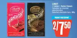 Jean Coutu LINDT Lindor, Swiss Classic Selected chocolate bars offer