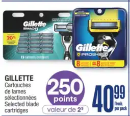 Jean Coutu GILLETTE Selected blade cartridges offer
