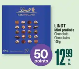 Jean Coutu LINDT Mini pralinés Chocolates offer