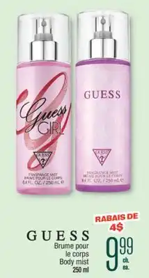 Jean Coutu GUESS Body mist 250 ml offer