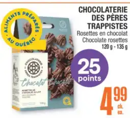 Jean Coutu CHOCOLATERIE DES PÈRES TRAPPISTES Chocolate rosettes offer