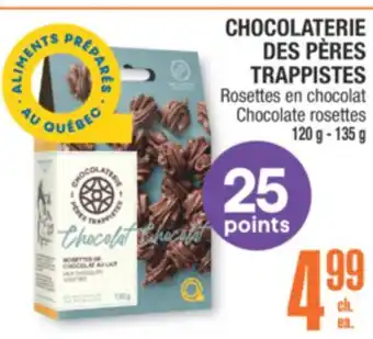 Jean Coutu CHOCOLATERIE DES PÈRES TRAPPISTES Chocolate rosettes offer