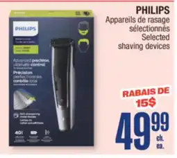 Jean Coutu PHILIPS Selected shaving devices offer