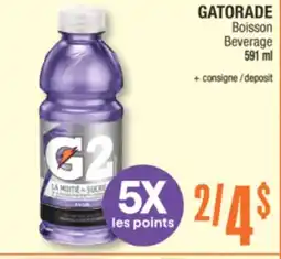 Jean Coutu GATORADE Beverage offer