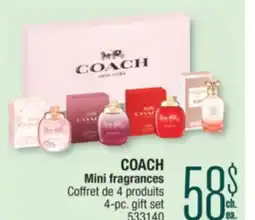 Jean Coutu COACH Mini fragrances Mini fragrances offer