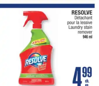 Jean Coutu RESOLVE Laundry stain remover offer