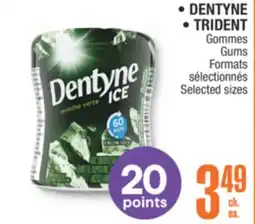 Jean Coutu DENTYNE, TRIDENT Gums Selected sizes offer