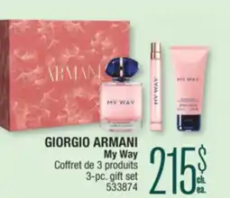Jean Coutu GIORGIO ARMANI My Way gift set offer