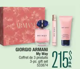 Jean Coutu GIORGIO ARMANI My Way gift set offer
