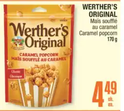 Jean Coutu WERTHER'S ORIGINAL Caramel popcorn offer