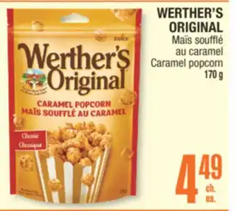 Jean Coutu WERTHER'S ORIGINAL Caramel popcorn offer