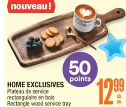 Jean Coutu HOME EXCLUSIVES Rectangle wood service tray offer