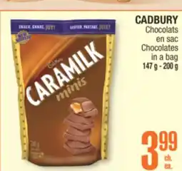 Jean Coutu CADBURY Chocolates in a bag offer