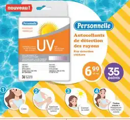 Jean Coutu PERSONNELLE Ray detection stickers offer