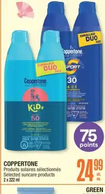 Jean Coutu COPPERTONE Selected suncare products offer
