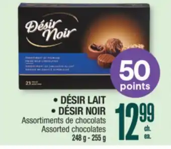 Jean Coutu DÉSIR LAIT, DÉSIR NOIR Assorted chocolates offer