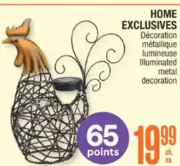 Jean Coutu HOME EXCLUSIVES Illuminated metal decoration offer