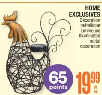 Jean Coutu HOME EXCLUSIVES Illuminated metal decoration offer