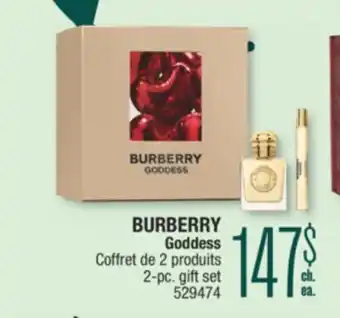 Jean Coutu BURBERRY Goddess 2-pc. gift set offer