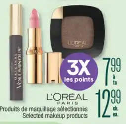 Jean Coutu L'ORÉAL PARIS Selected makeup products offer