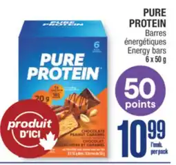 Jean Coutu PURE PROTEIN Energy bars offer