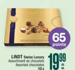 Jean Coutu LINDT Swiss Luxury Assorted chocolates offer