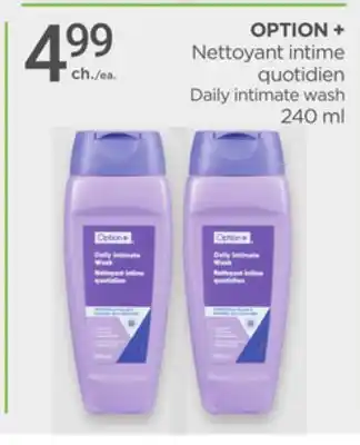 Proxim OPTION + Daily intimate wash offer