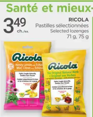 Proxim RICOLA Selected lozenges offer