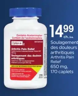 Proxim Option Arthritis Pain Relief offer