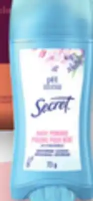 Proxim SECRET Selected antiperspirants or deodorants offer