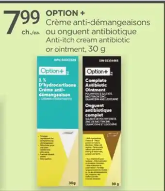 Proxim OPTION + Anti-itch cream antibiotic or ointment offer