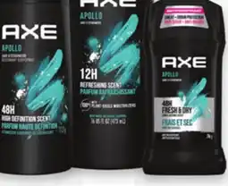 Proxim AXE Selected hair products, body washes, antiperspirants or deodorants offer