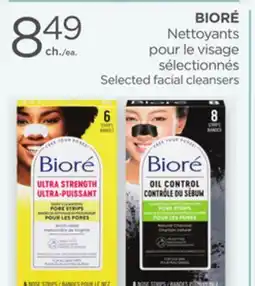 Proxim BIORÉ Selected facial cleansers offer