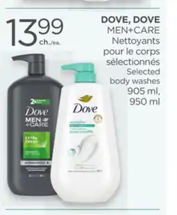 Proxim DOVE, DOVE MEN+CARE Selected body washes offer