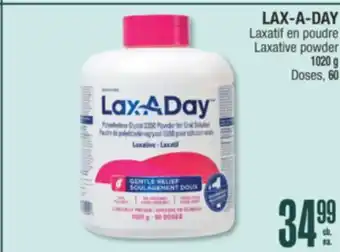 Jean Coutu LAX-A-DAY Laxative powder 1020 g, Doses, 60 offer