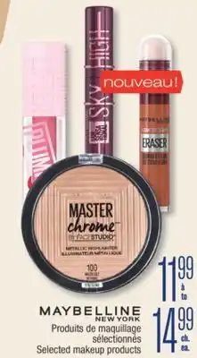 Jean Coutu MAYBELLINE Selected makeup products offer