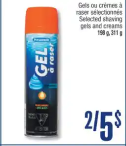 Jean Coutu PERSONNELLE Gels Selected shaving gels and creams offer