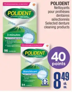 Jean Coutu POLIDENT Selected denture cleaning products offer