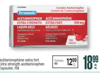 Jean Coutu PERSONNELLE Extra strength acetaminophen offer