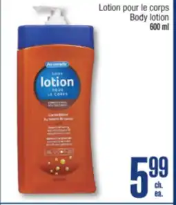 Jean Coutu Personnelle Body lotion 600 ml offer