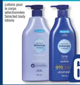 Jean Coutu Personnelle Selected body lotions offer