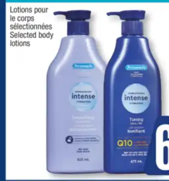 Jean Coutu Personnelle Selected body lotions offer