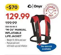 Pronature M-24 MANUAL INFLATABLE LIFE JACKET offer