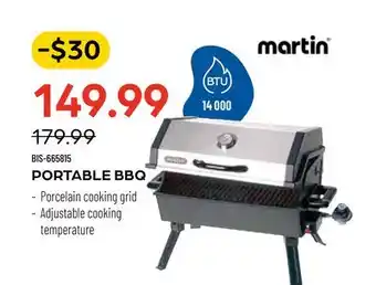 Pronature MARTIN PORTABLE BBQ offer