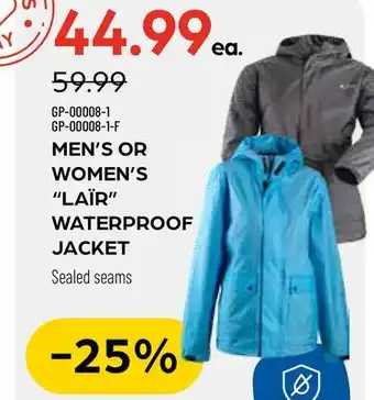 Pronature MEN'S OR WOMEN'S LAÏR WATERPROOF JACKET offer